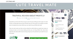 Desktop Screenshot of cutetravelmate.com